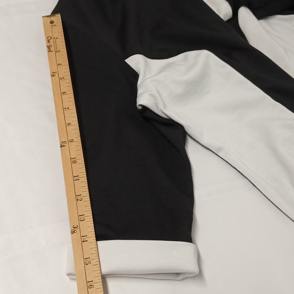 Tiana B. 3/4 sleeves scoop neck chic midi dress women's size X-large black&white - Picture 8 of 12